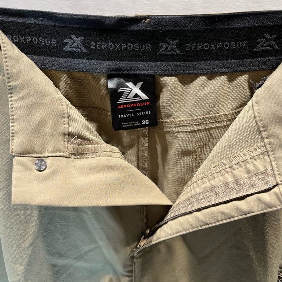 Men's Tan zeroxposur Shorts - Picture 3 of 3